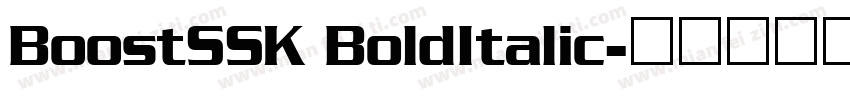 BoostSSK BoldItalic字体转换